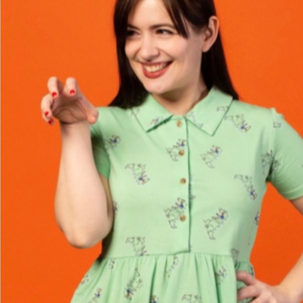NWT Cakeworthy x Nickelodeon Reptar Dress